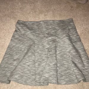 Old Navy white and grey fit/flare skater skirt